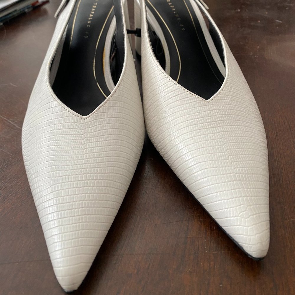 Zara White Heels